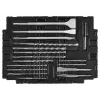 JUEGO DE BROCAS SDS + CINCELES MAKITA 17 pzs. EN MALETÍN MAKPAC