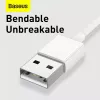 Cable USB Baseus Superior USB 2.0 1,5 m USB A USB C/Micro USB A/Lightning blanco