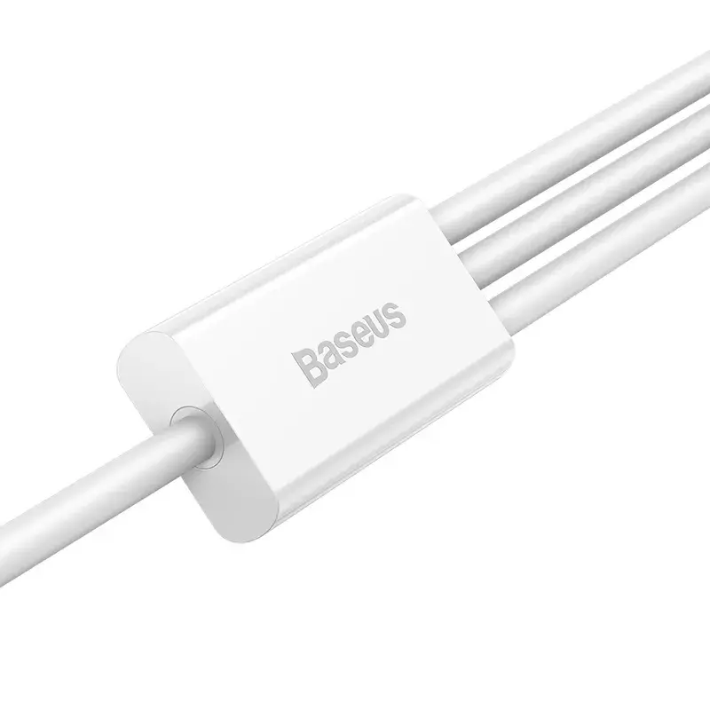 Cable USB Baseus Superior USB 2.0 1,5 m USB A USB C/Micro USB A/Lightning blanco