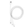 Cable USB Baseus Superior USB 2.0 1,5 m USB A USB C/Micro USB A/Lightning blanco