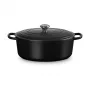 Le Creuset Signature Asadora negra oval 33 cm