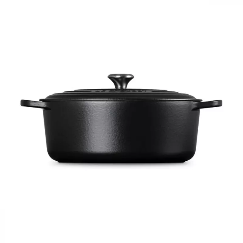 Le Creuset Signature Asadora negra oval 33 cm