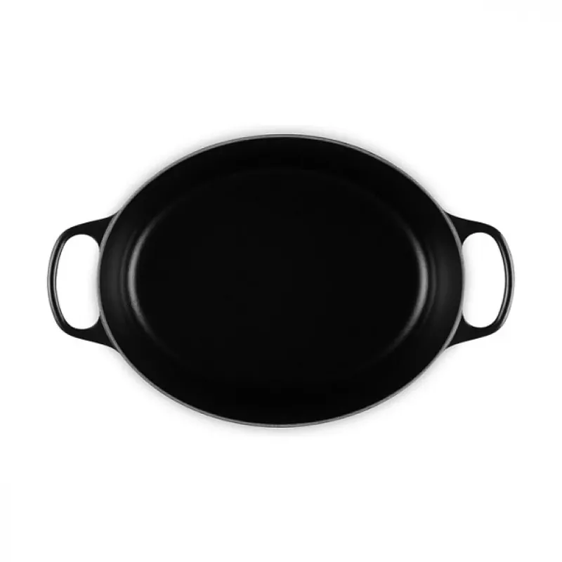 Le Creuset Signature Asadora negra oval 33 cm