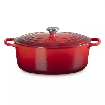 Le Creuset Signature Asadora oval cherry red 33 cm