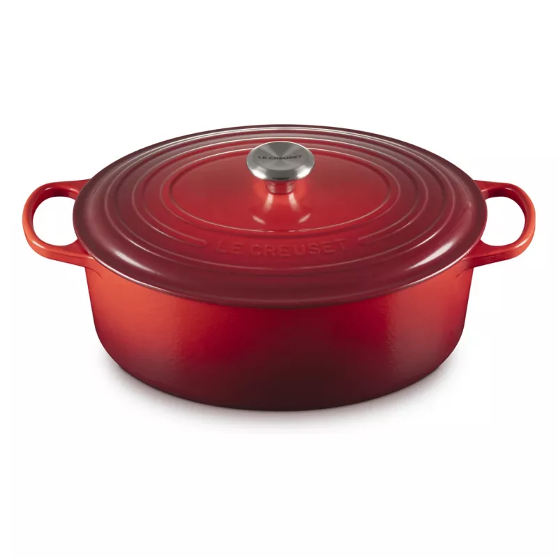 Le Creuset Signature Asadora oval cherry red 33 cm