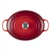 Le Creuset Signature Asadora oval cherry red 33 cm