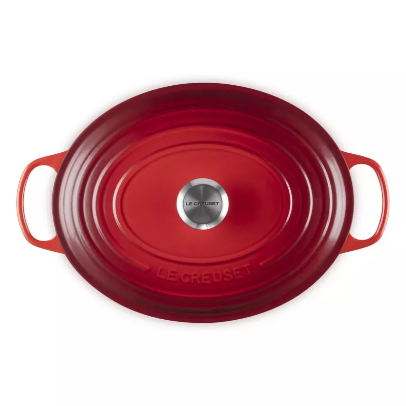 Le Creuset Signature Asadora oval cherry red 33 cm