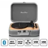 Tocadiscos maleta Lenco TT-116GR reproductor de vinilo portátil con Bluetooth 5.0, USB, AUX, altavoces integrados, 4W, compatible con discos de 7/10/12