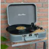 Tocadiscos maleta Lenco TT-116GR reproductor de vinilo portátil con Bluetooth 5.0, USB, AUX, altavoces integrados, 4W, compatible con discos de 7/10/12