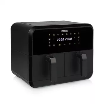 Freidora de aire Princess 1.182068.01.001 freidora de aire caliente de doble cámara 8 L 2400 W 220 °C táctil LED (negro)