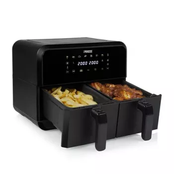Freidora de aire Princess 1.182068.01.001 freidora de aire caliente de doble cámara 8 L 2400 W 220 °C táctil LED (negro)