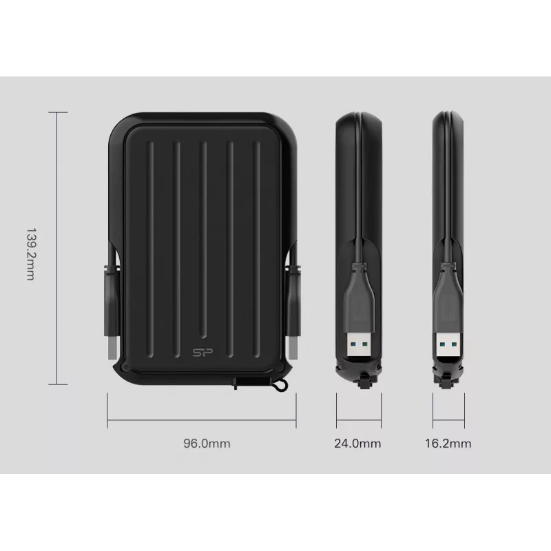 Disco duro externo Silicon Power 4TB USB Type-A 3.2 Gen 1 A66