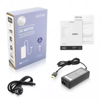 Fuente de alimentación MITSU para Lenovo 20V 3,25A (modelo 5ZM039) cargador de portátil compatible