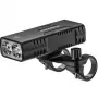Rockbros luz de bicicleta con función de power bank + cable de USB-C a USB-A, 850 lm, negro