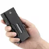 Rockbros luz de bicicleta con función de power bank + cable de USB-C a USB-A, 850 lm, negro