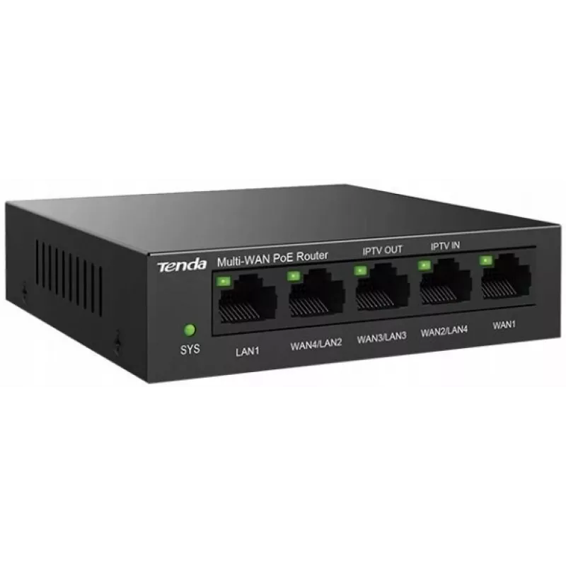 Router con cable Tenda G0-5G-PoE Gigabit Ethernet negro IPSec VPN