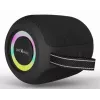 Altavoz portátil mono GEMBIRD GMB Audio SPK-BT-LED-05-BK — 8 W RMS, altavoz de 6,6 cm, Bluetooth, soporte MicroSD, cilindro negro