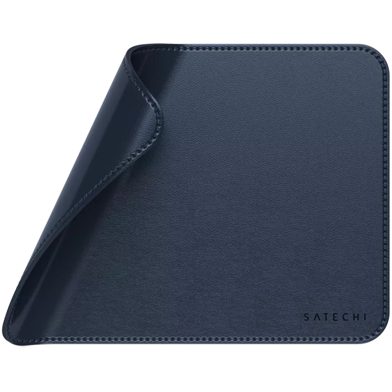 Alfombrilla de ratón Satechi Premium – Alfombrilla de piel vegana (azul)
