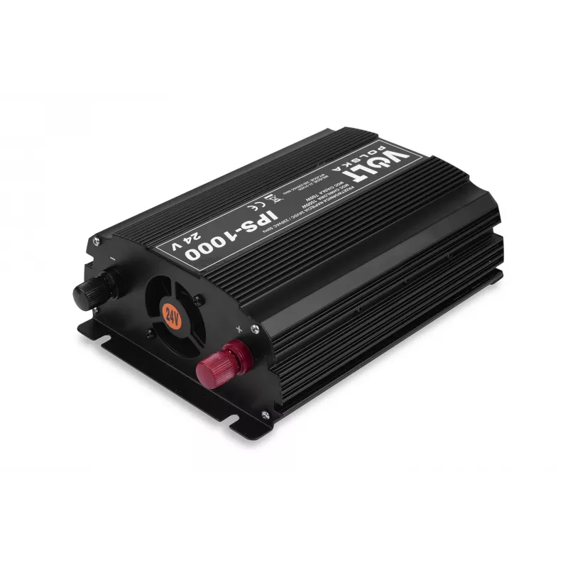 Volt Polska IPS-1000 24/230 V Inversor de onda sinusoidal modificada, 700 W continuos / 1000 W de pico