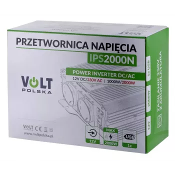 Convertidor de tensión Volt Polska IPS 2000 N 12/230 V 1000/2000 W