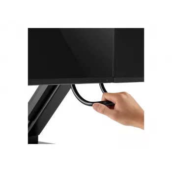 Soporte para doble monitor LOGILINK BP0102 17-27 pulgadas acero que ahorra espacio