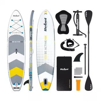 Tabla de paddle surf hinchable Rebel RBA-4501 Blanca – Tabla de SUP hinchable, una persona
