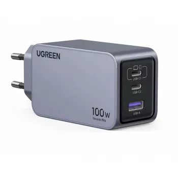 Cargador de interior UGREEN Nexode Pro 3 puertos GaN PD carga rápida 2 USB Type-C
