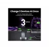 Cargador de interior UGREEN Nexode Pro 3 puertos GaN PD carga rápida 2 USB Type-C