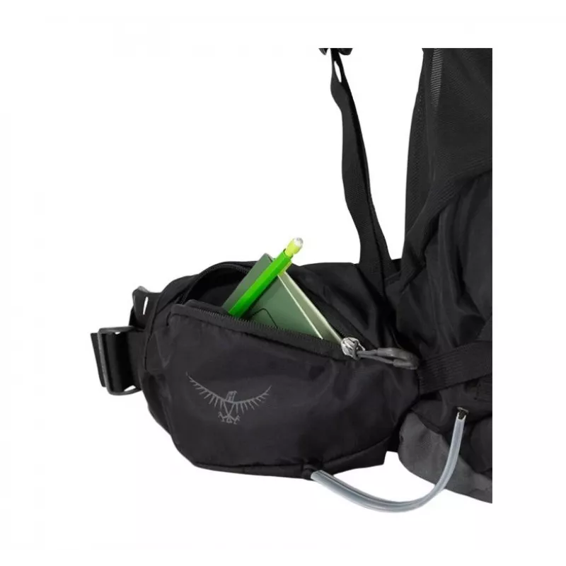 Mochila de trekking Osprey Kestrel 48 negra S/M