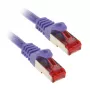 Cable de conexión InLine S/FTP PiMF Cat.6 250MHz PVC cobre lila 2m
