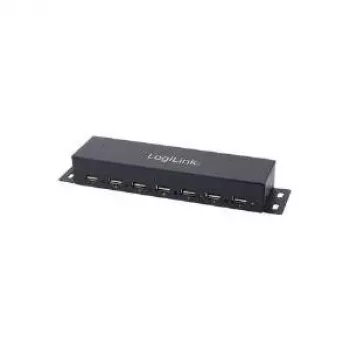 Hub USB 2.0 Logilink 7 puertos con fuente de alimentación UA0148