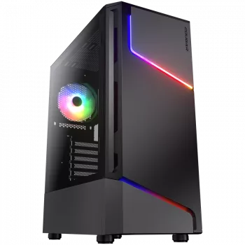 Caja de PC COUGAR Gaming MX360 RGB torre Midi negra