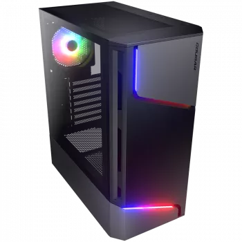 Caja de PC COUGAR Gaming MX360 RGB torre Midi negra