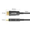 Cable HDMI UNITEK C11072BK-50M 50m 18 Gbit/s 2.0 negro
