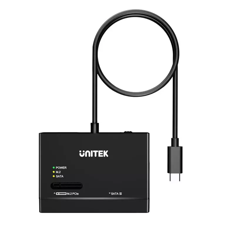 Carcasa para SSD UNITEK S1232A01-EU negra M.2/2,5