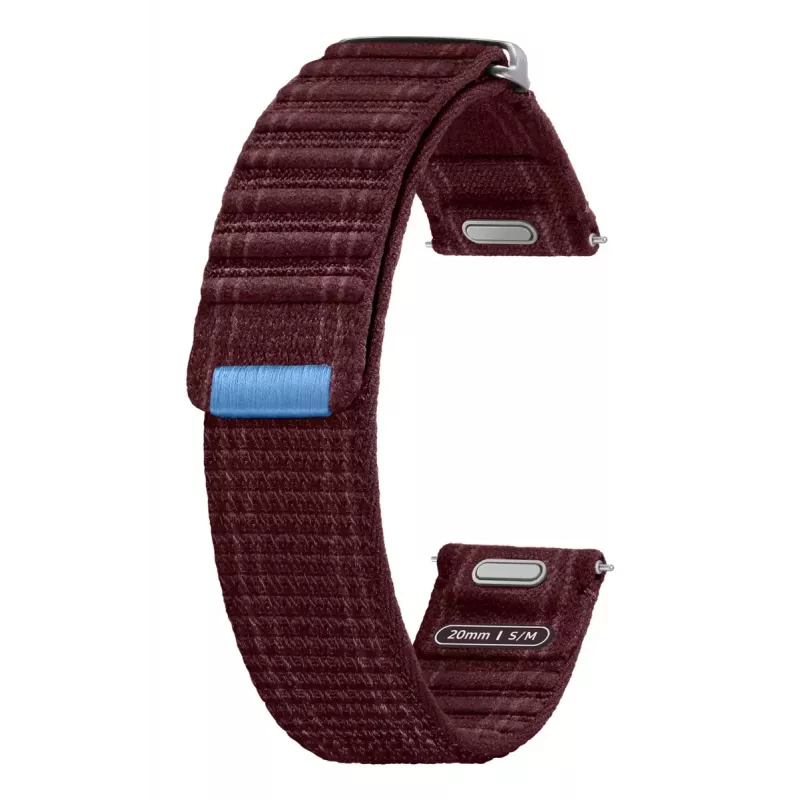 Correa Samsung Galaxy Watch 7 Fabric Band S/M borgoña