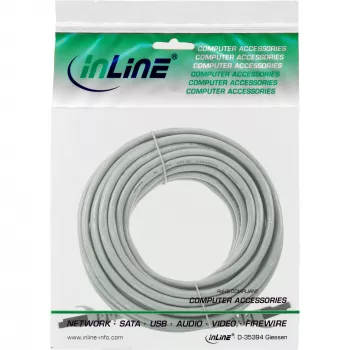 Cable de conexión InLine Cat.5e SF/UTP (S-FTP) gris 20 m
