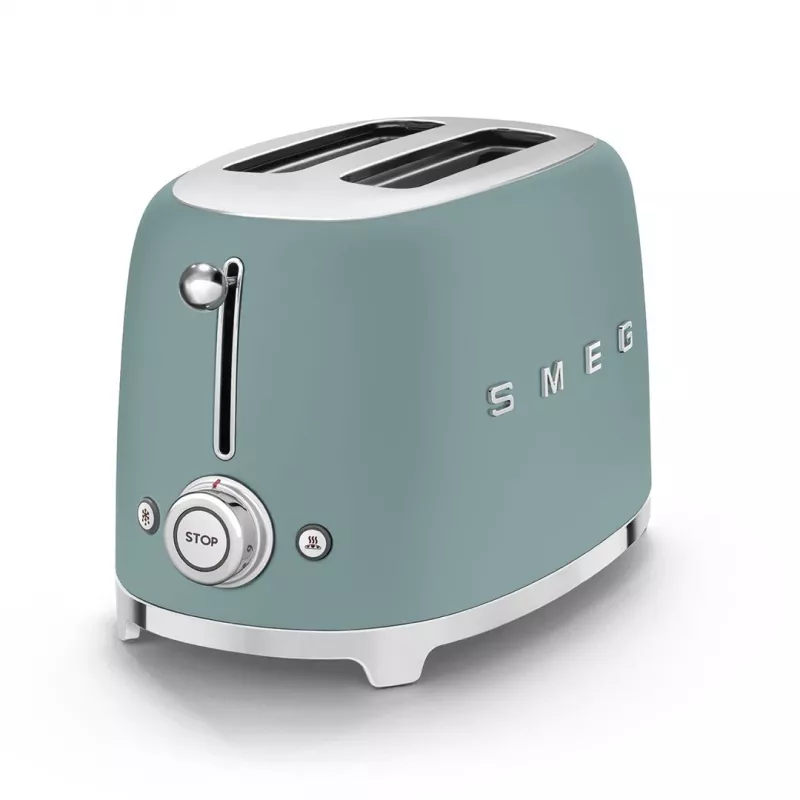Smeg TSF01EGMEU Tostadora 6 2 rebanadas 950 W cromo, verde