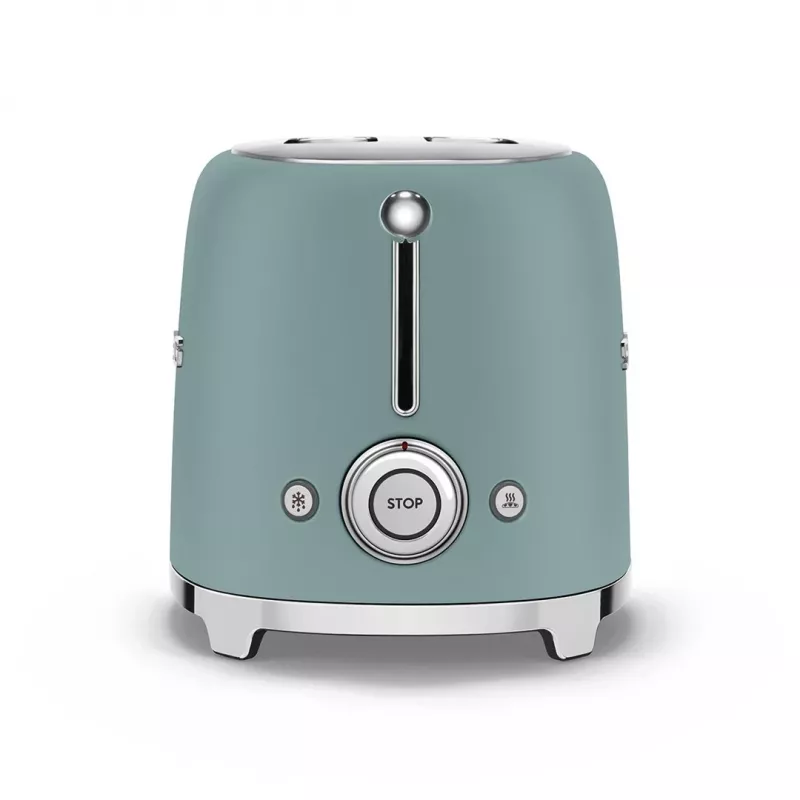 Smeg TSF01EGMEU Tostadora 6 2 rebanadas 950 W cromo, verde