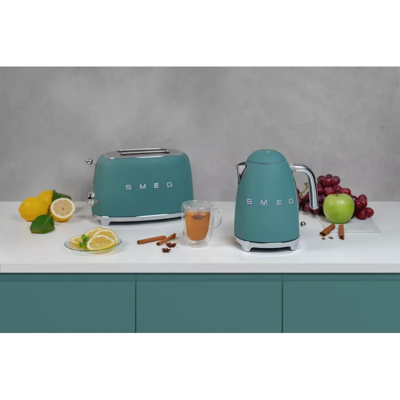 Smeg TSF01EGMEU Tostadora 6 2 rebanadas 950 W cromo, verde