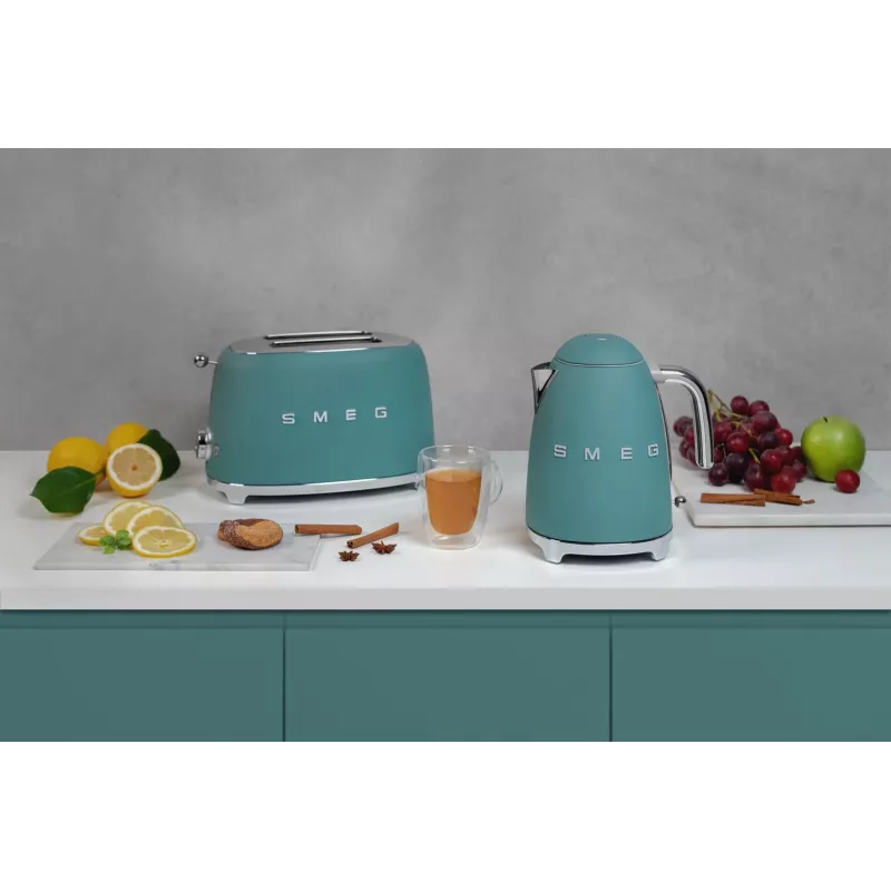 Smeg TSF01EGMEU Tostadora 6 2 rebanadas 950 W cromo, verde
