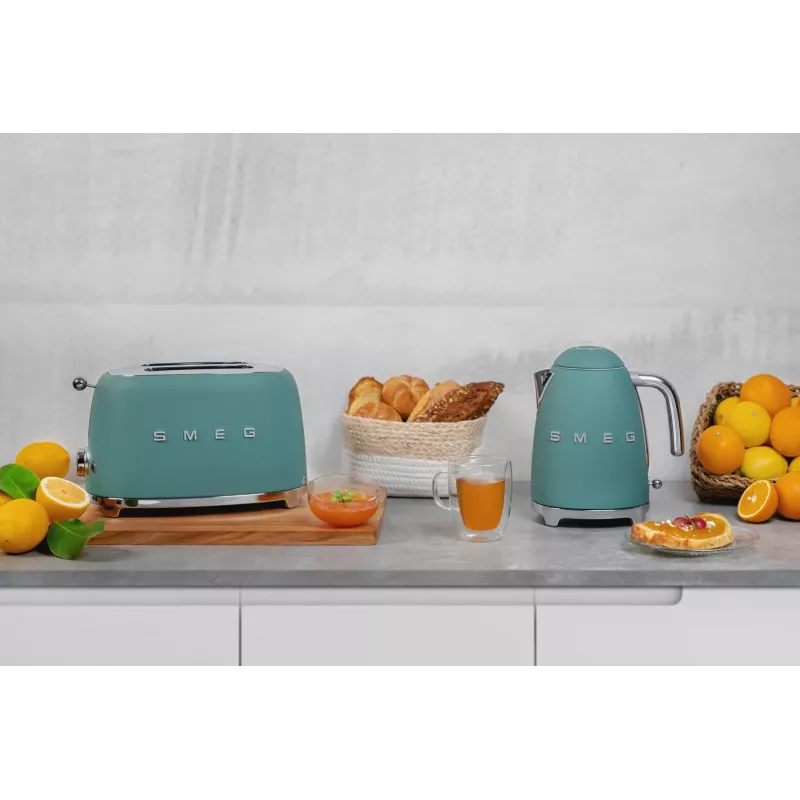 Smeg TSF01EGMEU Tostadora 6 2 rebanadas 950 W cromo, verde