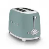 Smeg TSF01EGMEU Tostadora 6 2 rebanadas 950 W cromo, verde
