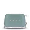 Smeg TSF01EGMEU Tostadora 6 2 rebanadas 950 W cromo, verde