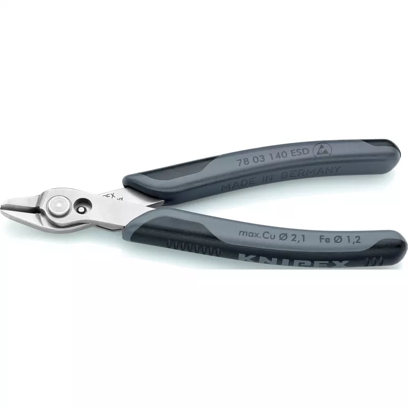 KNIPEX Super Knips XL ESD - Cortaalambres - 1,23 cm - 9,2 mm - 2,1 mm - 9,2 mm - Protección contra descargas electrostáticas (ESD)