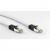 Cable de red Goobay CAT 8.1 S/FTP (PiMF), blanco, 0,5 m - LSZH libre de halógenos, cobre AWG 24 (55123)