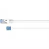 Cable de red Goobay CAT 6A ultraflexible fino U/UTP blanco - conector extralargo (74286)