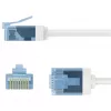 Cable de red Goobay CAT 6A ultraflexible fino U/UTP blanco - conector extralargo (74286)