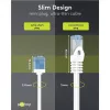 Cable de red Goobay CAT 6A ultraflexible fino U/UTP blanco - conector extralargo (74286)