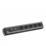 Regleta de alimentación Bachmann 300.030 2 m 5 tomas AC acero inoxidable